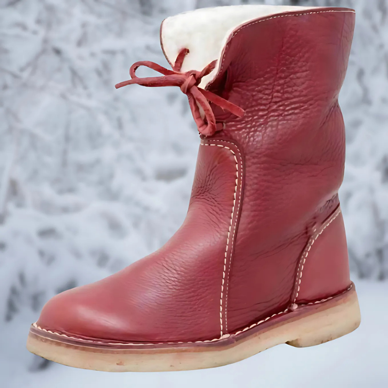 Natalia  - Botins impermeáveis luxuosos em polar com forro macio de lã
