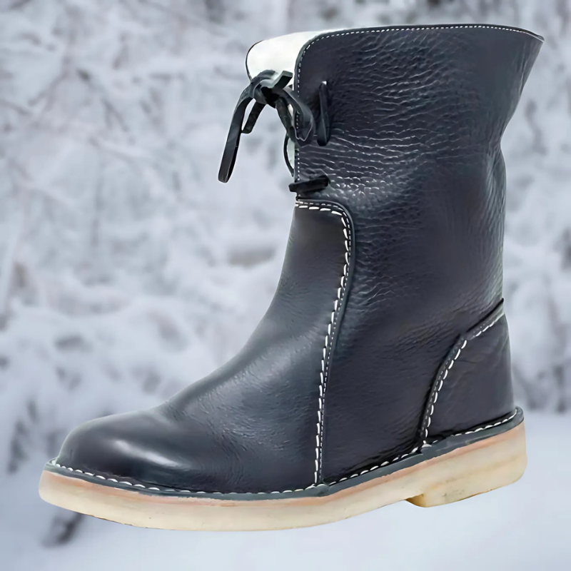 Natalia  - Botins impermeáveis luxuosos em polar com forro macio de lã