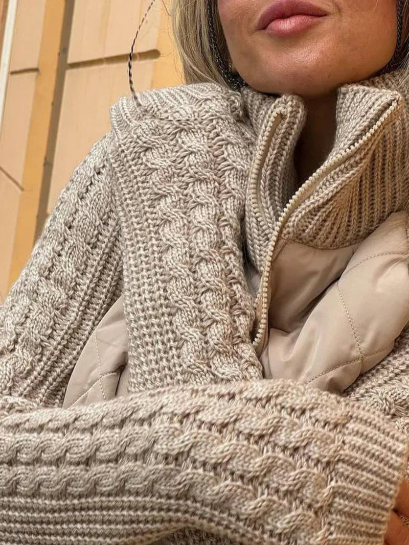 Kardigan damski bawełniany przejściowy na wiosnę sweter zapinany elegancki casual