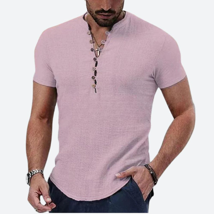 Koszulka męska bawełniana t-shirt z krótkim rękawem na wiosnę casualowa stylowa
