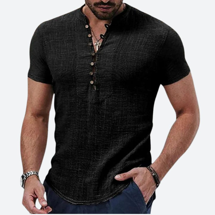 Koszulka męska bawełniana t-shirt z krótkim rękawem na wiosnę casualowa stylowa
