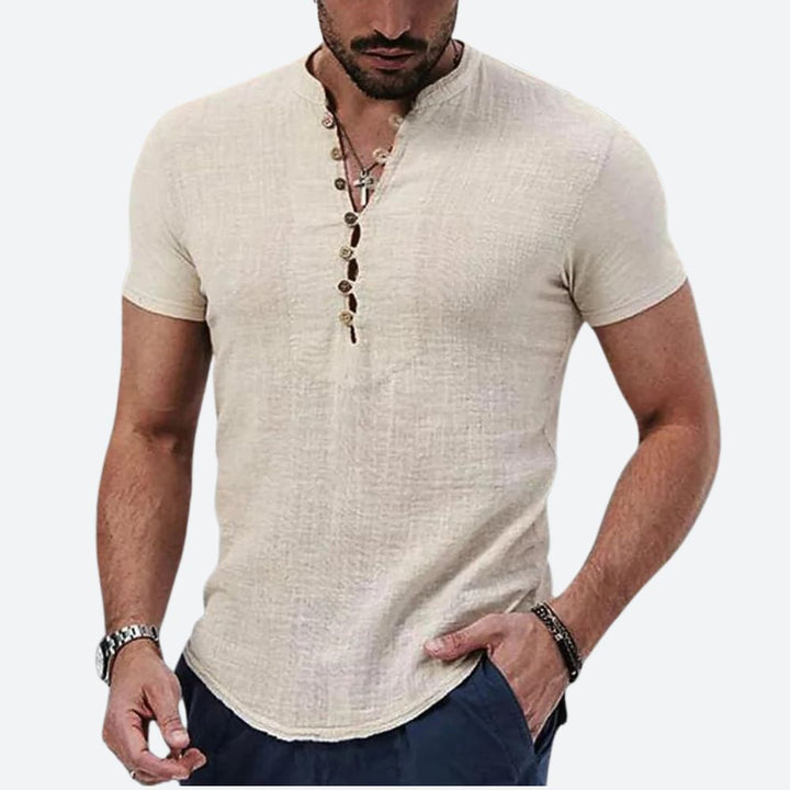 Koszulka męska bawełniana t-shirt z krótkim rękawem na wiosnę casualowa stylowa