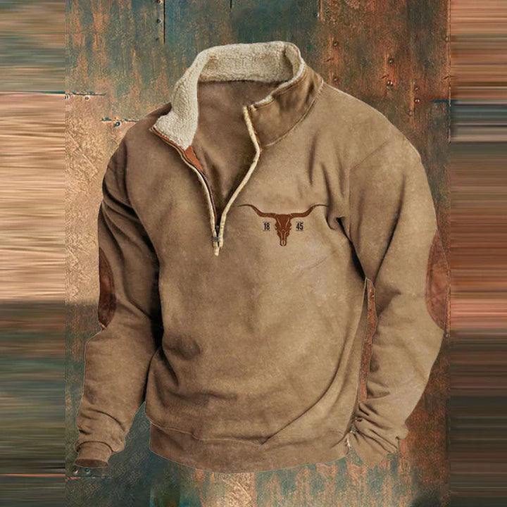 Bluza męska fleece na zamek wiosenna casual z długim rękawem do codziennego noszenia