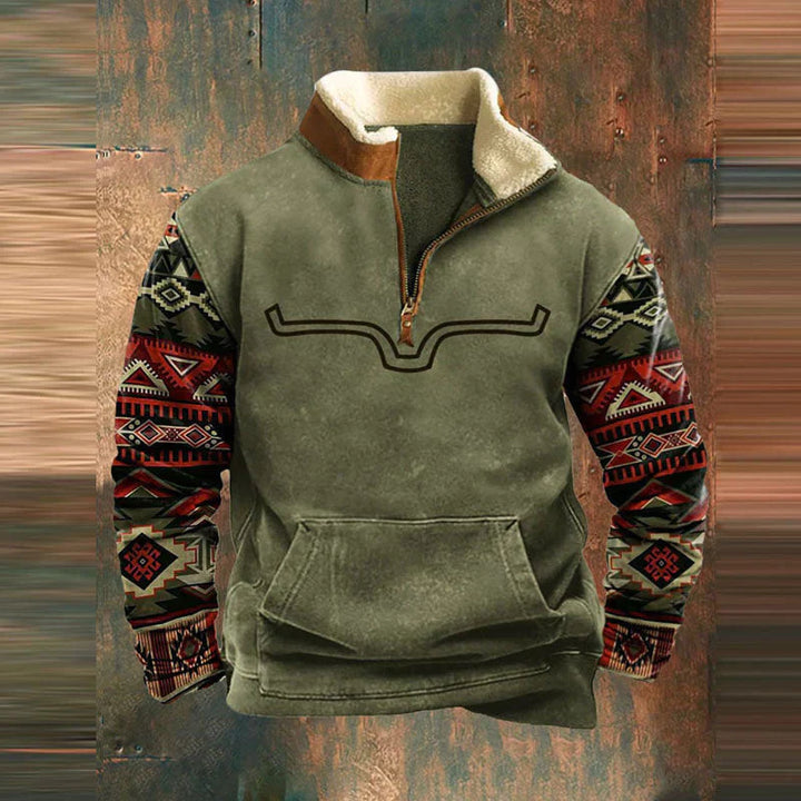 Bluza męska fleece na zamek wiosenna casual z długim rękawem do codziennego noszenia