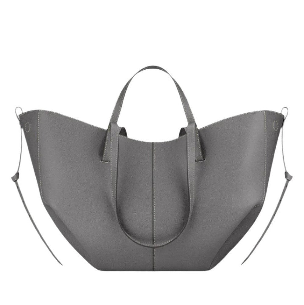 Damska torba skórzana pojemna shopper na laptopa jesienna do pracy