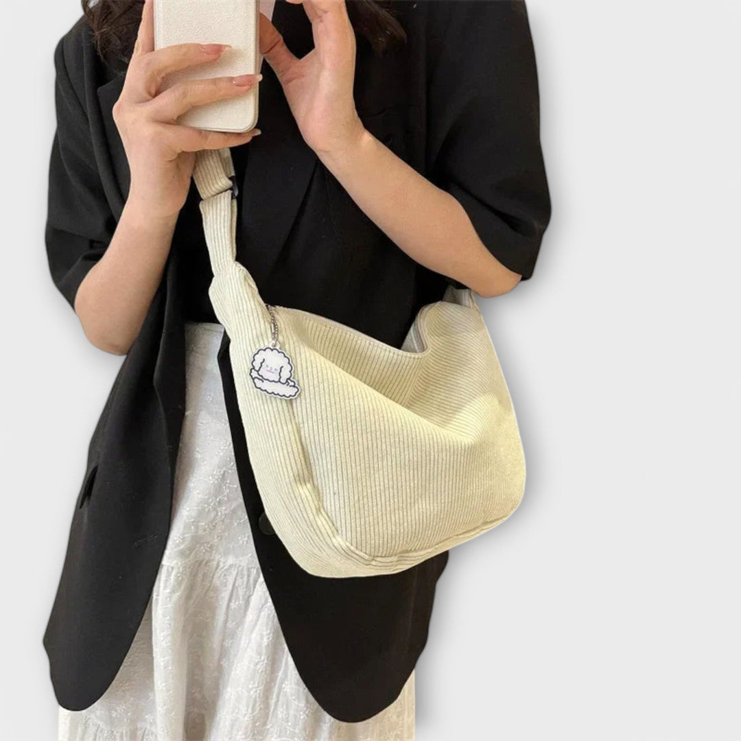 Mala de ombro feminina em Cordura para o outono, bolsa espaçosa para o dia a dia, trabalho e cidade.