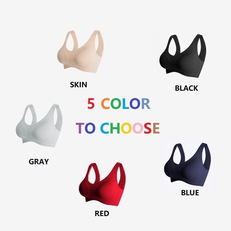 Biustonosz plus size bez fiszbin z nylonu i spandeksu podtrzymujący bezszwowy na lato