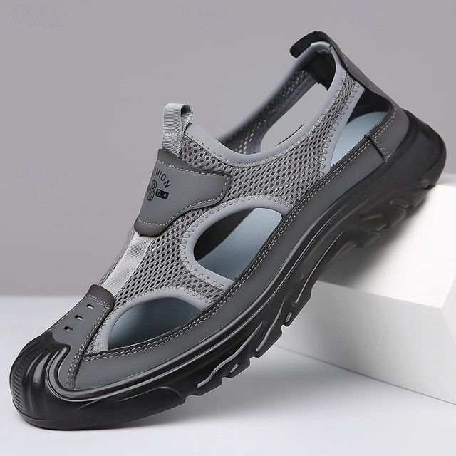 Sandały męskie sportowe na lato oddychające lekkie buty trekkingowe casual siateczka
