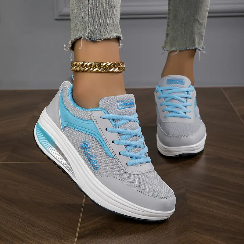 Damskie sneakersy z siateczki oddychające buty na lato z amortyzującą podeszwą