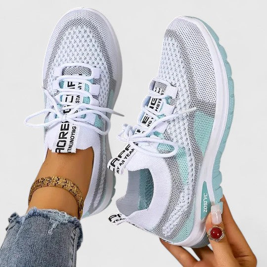 Sneakersy ortopedyczne damskie letnie lekkie przewiewne skórzane do biegania na co dzień