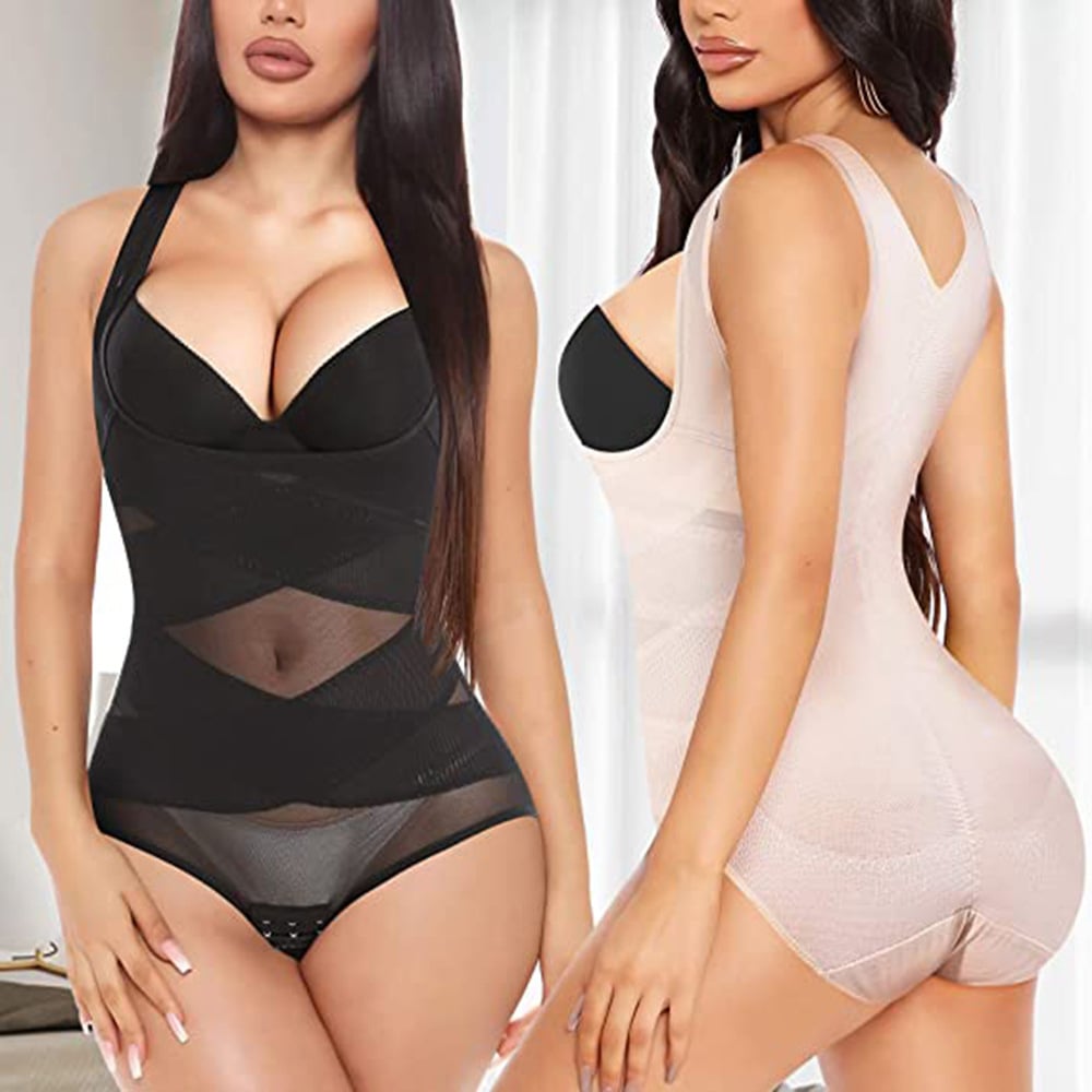 Body modelujące damskie z nylonu i spandexu bezszwowe wyszczuplające sylwetkę na lato