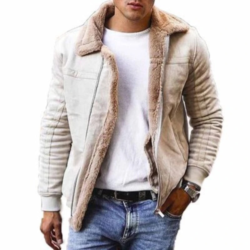 Męska pikowana kurtka bomberka na jesień, ciepła kurtka casualowa z podszewką jesienną