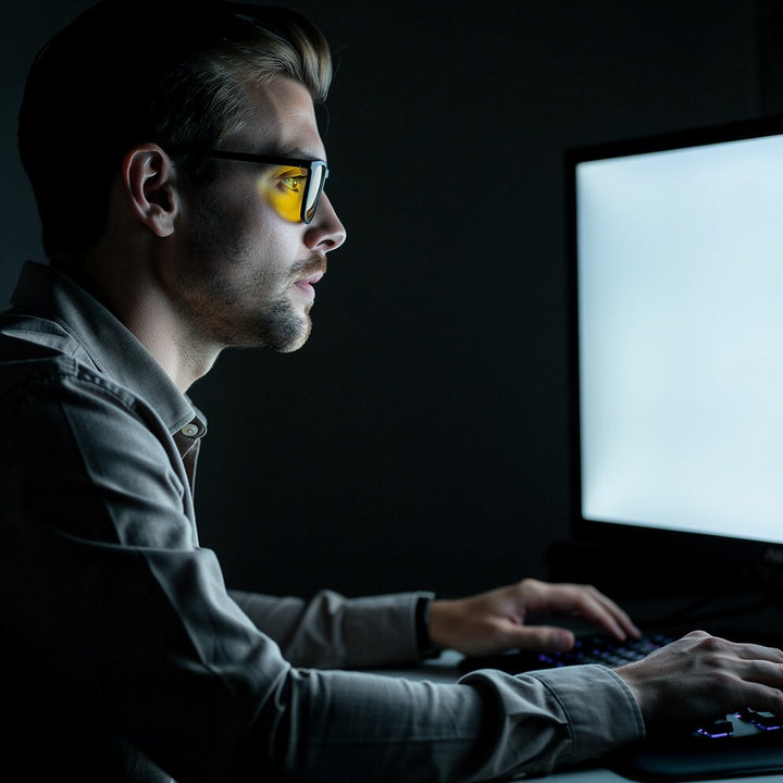 Óculos de computador com filtro de luz azul, leves e transparentes para trabalho, verão 2026