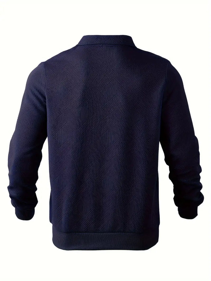 Sweter męski wełniany z zamkiem półgolf dzianinowy sweter męski na wiosnę styl casual