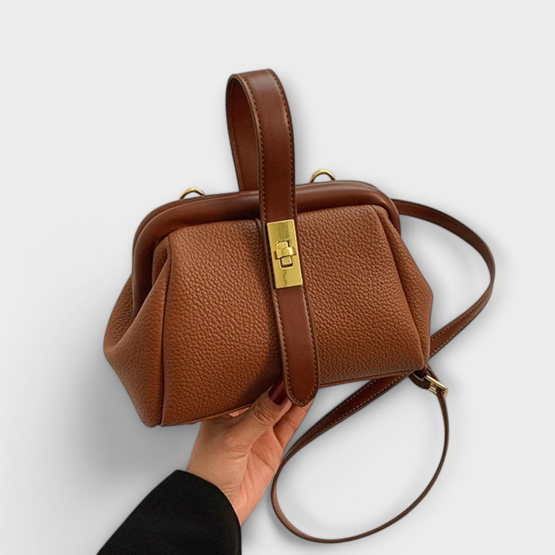 Torebka damska retro ze skóry ekologicznej na jesień pojemna elegancka na ramię