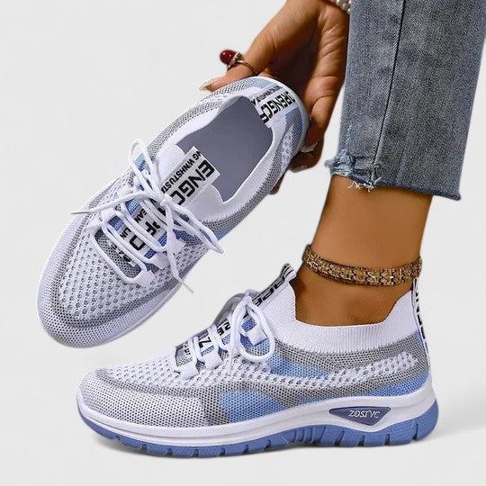 Sneakersy ortopedyczne damskie letnie lekkie przewiewne skórzane do biegania na co dzień