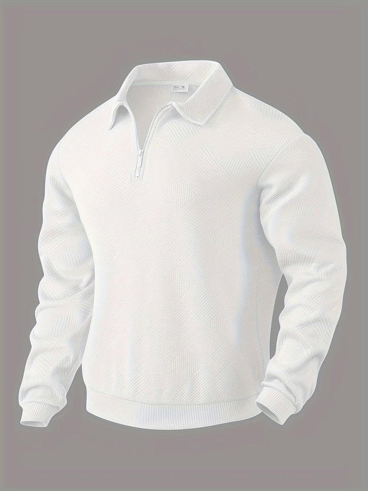 Sweter męski wełniany z zamkiem półgolf dzianinowy sweter męski na wiosnę styl casual