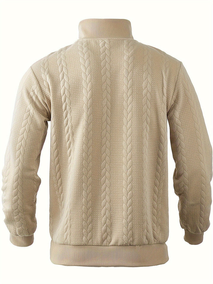 Sweter męski bawełniany z zamkiem krótki zamek dzianinowy sweter męski na wiosnę casual