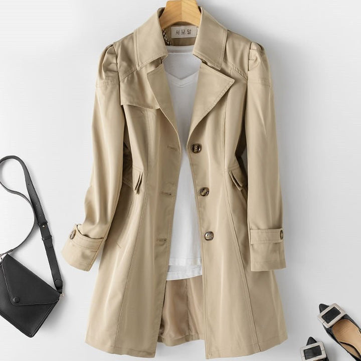 Płaszcz damski trench bawełniany na wiosnę elegancki klasyczny lekki stylowy