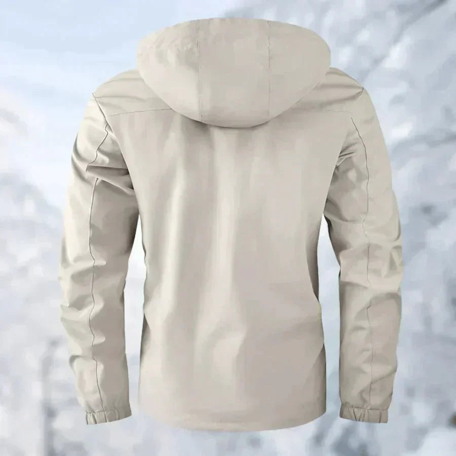 Kurtka męska softshell z kapturem wodoodporna ocieplana na wiosnę outdoorowa