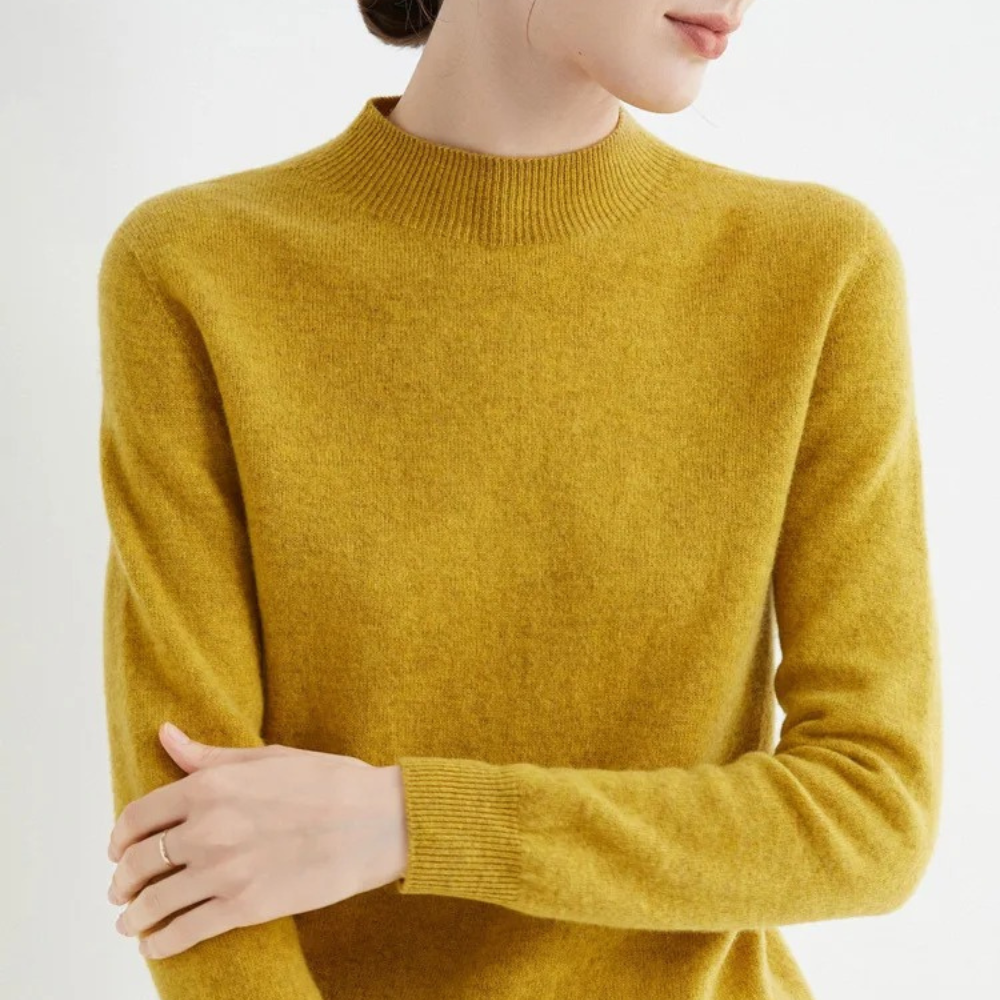 Sweter damski z kaszmiru dzianinowy miękki elegancki lekki na lato do codziennych stylizacji