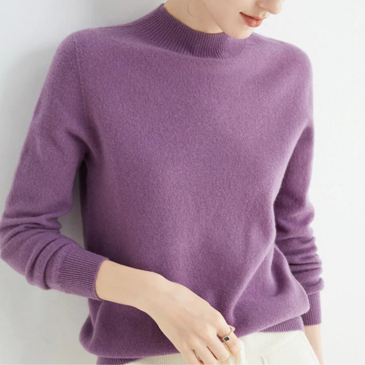 Sweter damski z kaszmiru dzianinowy miękki elegancki lekki na lato do codziennych stylizacji