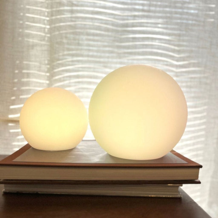 Lampa stołowa LED bezprzewodowa księżyc globus z PVC ściemniana do salonu IP65