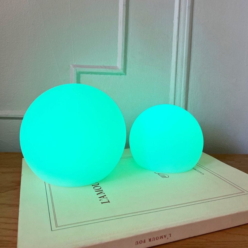 Lampa stołowa LED bezprzewodowa księżyc globus z PVC ściemniana do salonu IP65