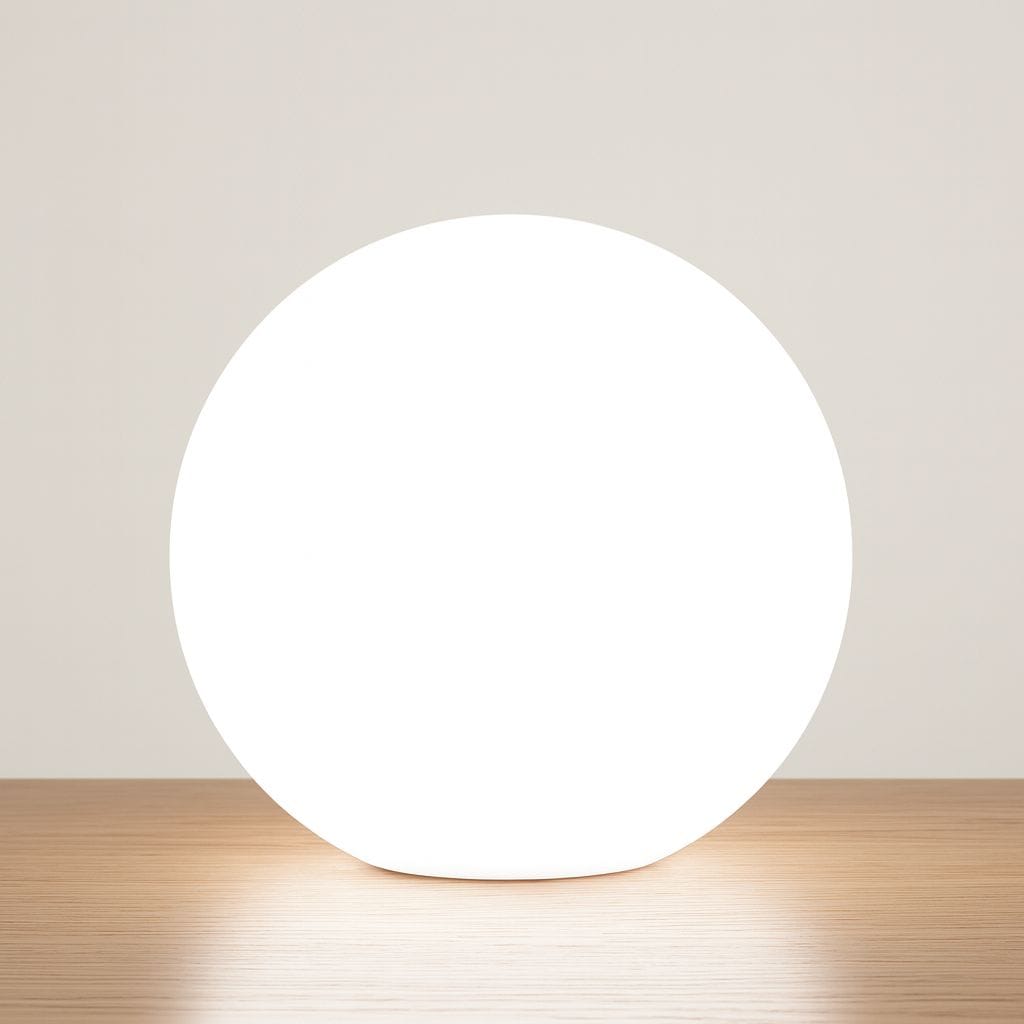 Lampa stołowa LED bezprzewodowa księżyc globus z PVC ściemniana do salonu IP65