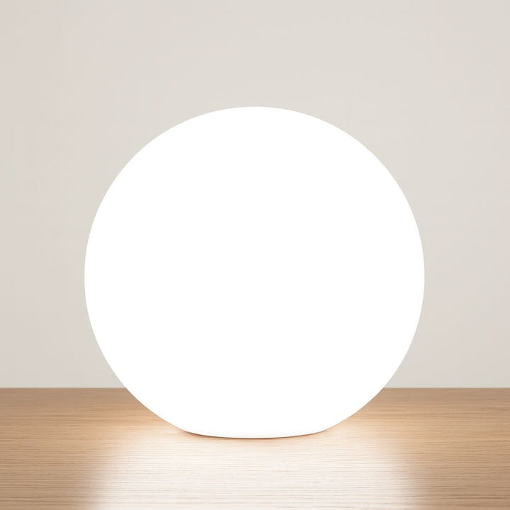 Lampa stołowa LED bezprzewodowa księżyc globus z PVC ściemniana do salonu IP65