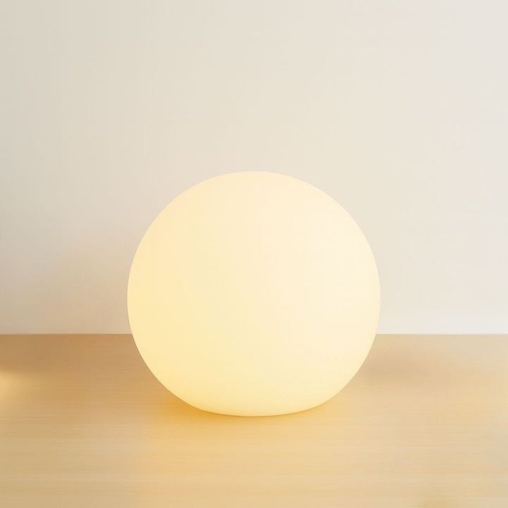 Lampa stołowa LED bezprzewodowa księżyc globus z PVC ściemniana do salonu IP65