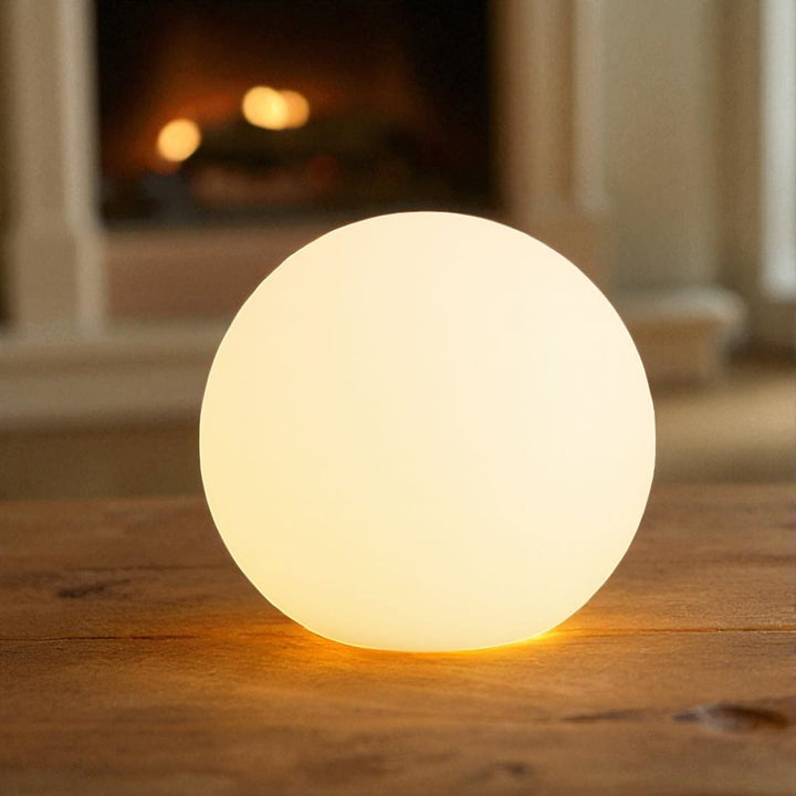Lampa stołowa LED bezprzewodowa księżyc globus z PVC ściemniana do salonu IP65