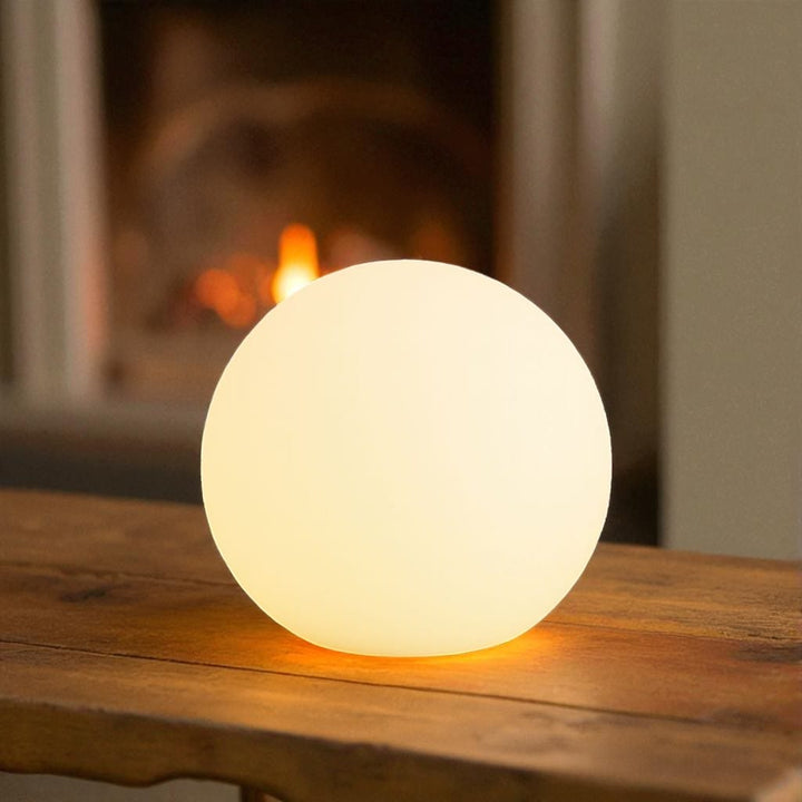 Lampa stołowa LED bezprzewodowa księżyc globus z PVC ściemniana do salonu IP65