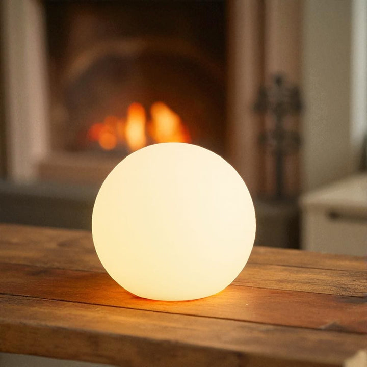 Lampa stołowa LED bezprzewodowa księżyc globus z PVC ściemniana do salonu IP65