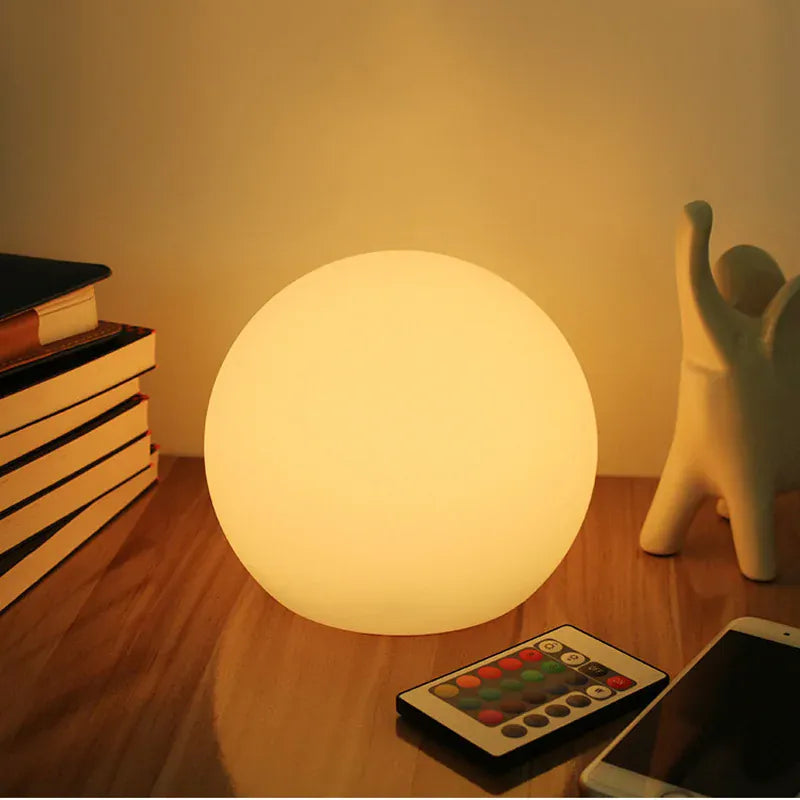 Lampa stołowa LED bezprzewodowa księżyc globus z PVC ściemniana do salonu IP65