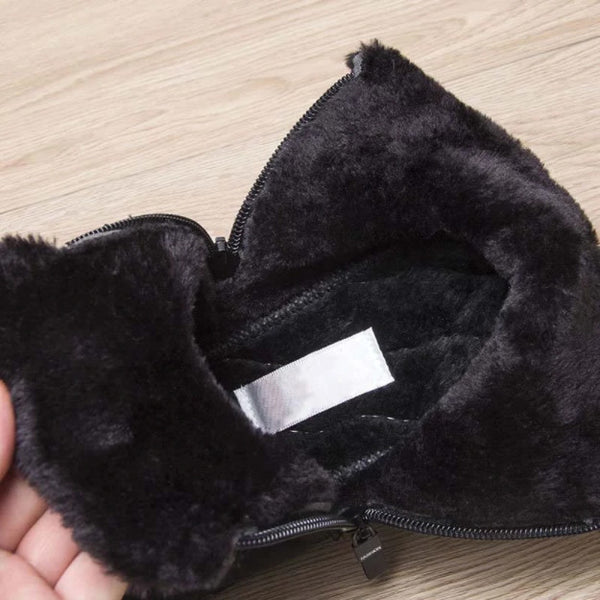 Śniegowce męskie ocieplane polarowe wodoodporne buty zimowe na sezon jesień-zima
