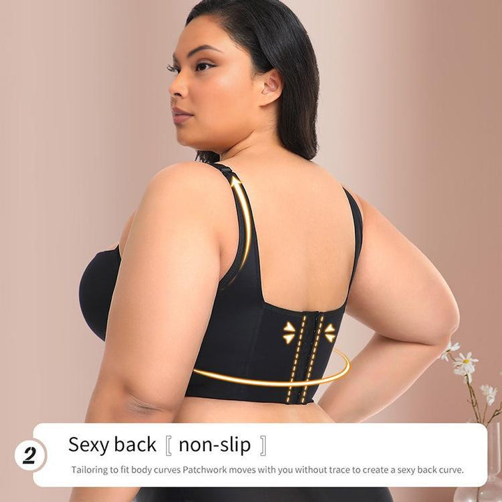 Biustonosz plus size modelujący damski z nylonu podtrzymujący pełne krycie na lato