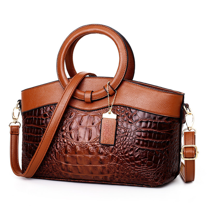 Torebka damska skórzana elegancka duża shopper na wiosnę i lato klasyczna casualowa