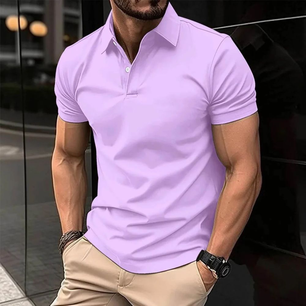 Koszulka polo męska bawełniana na wiosnę lato elegancka slim fit casualowa stylowa