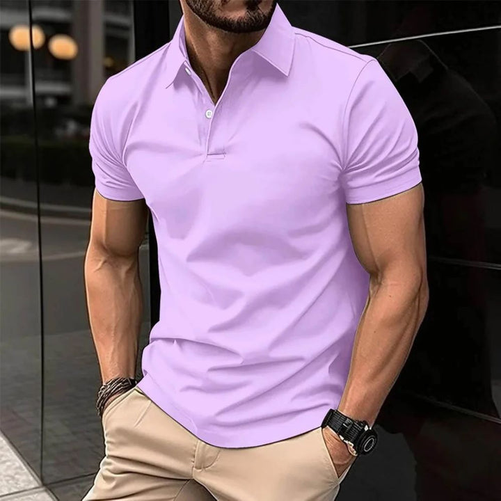 Koszulka polo męska bawełniana na wiosnę lato elegancka slim fit casualowa stylowa
