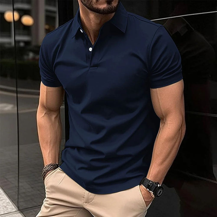 Koszulka polo męska bawełniana na wiosnę lato elegancka slim fit casualowa stylowa