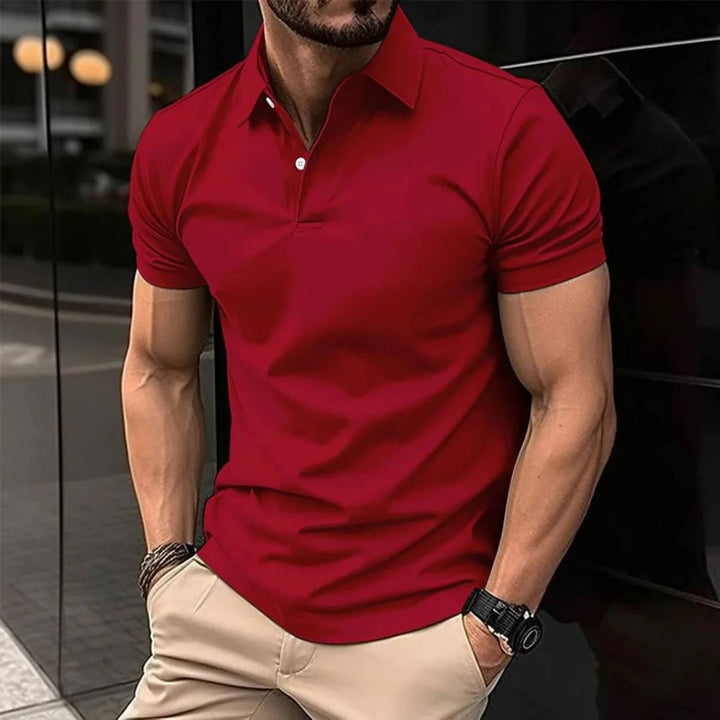 Koszulka polo męska bawełniana na wiosnę lato elegancka slim fit casualowa stylowa