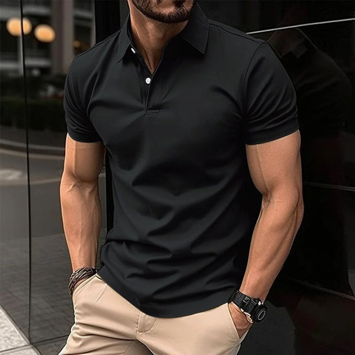 Koszulka polo męska bawełniana na wiosnę lato elegancka slim fit casualowa stylowa