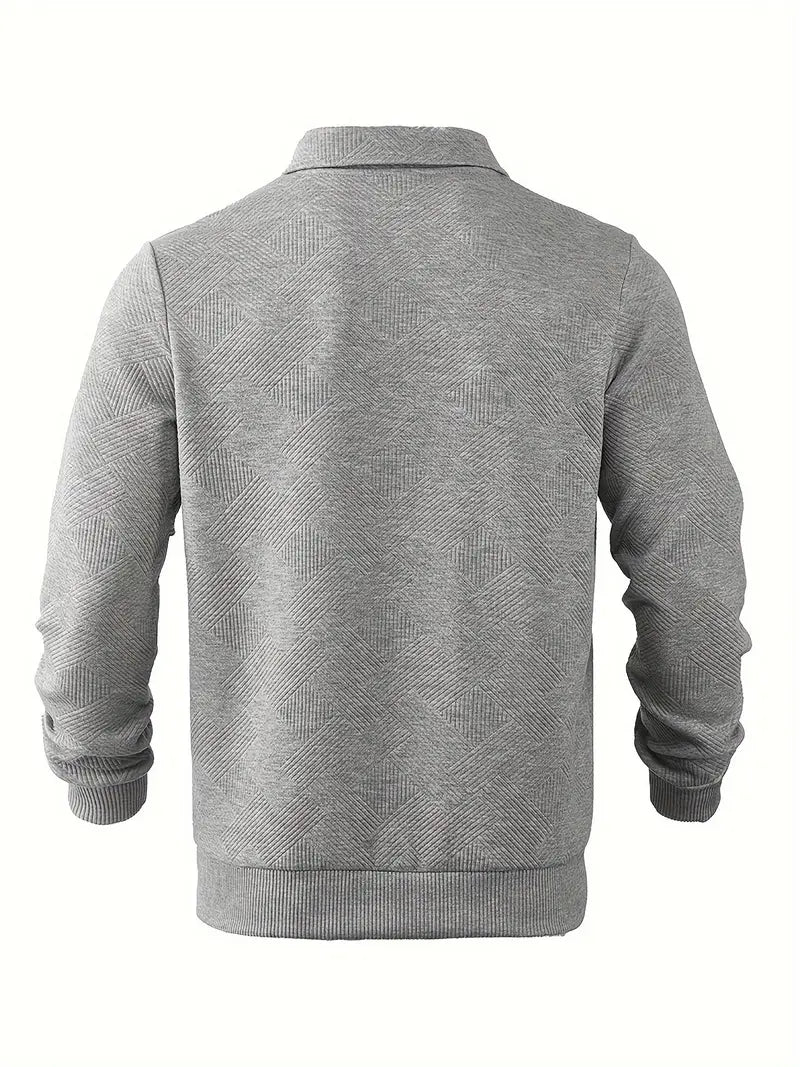 Sweter męski wełniany z zamkiem półgolf dzianinowy sweter męski na wiosnę styl casual