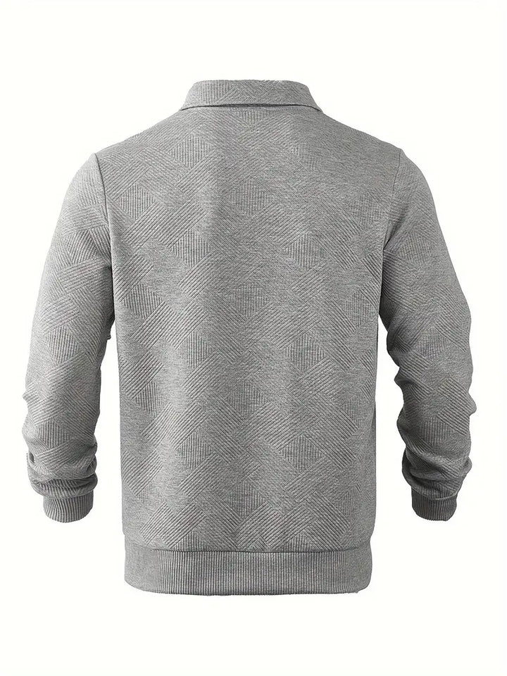 Sweter męski wełniany z zamkiem półgolf dzianinowy sweter męski na wiosnę styl casual