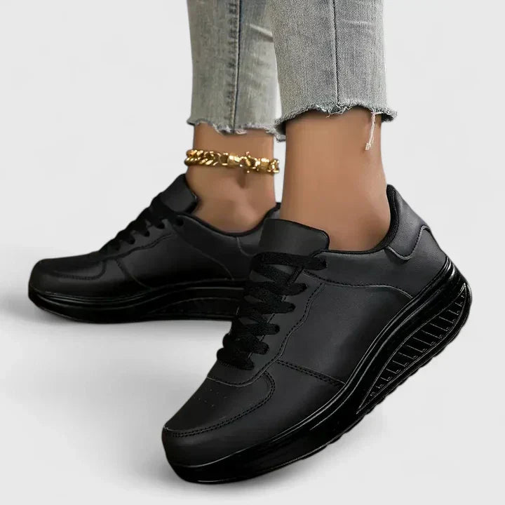 Sneakersy ortopedyczne damskie ze skóry na sezon jesienny wygodne obuwie codzienne