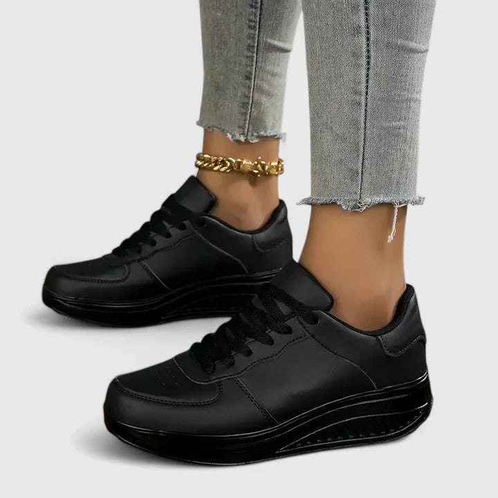 Sneakersy ortopedyczne damskie ze skóry na sezon jesienny wygodne obuwie codzienne