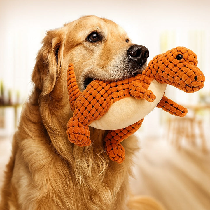 Brinquedo para cão indestrutível de peluche resistente para roer para raças grandes