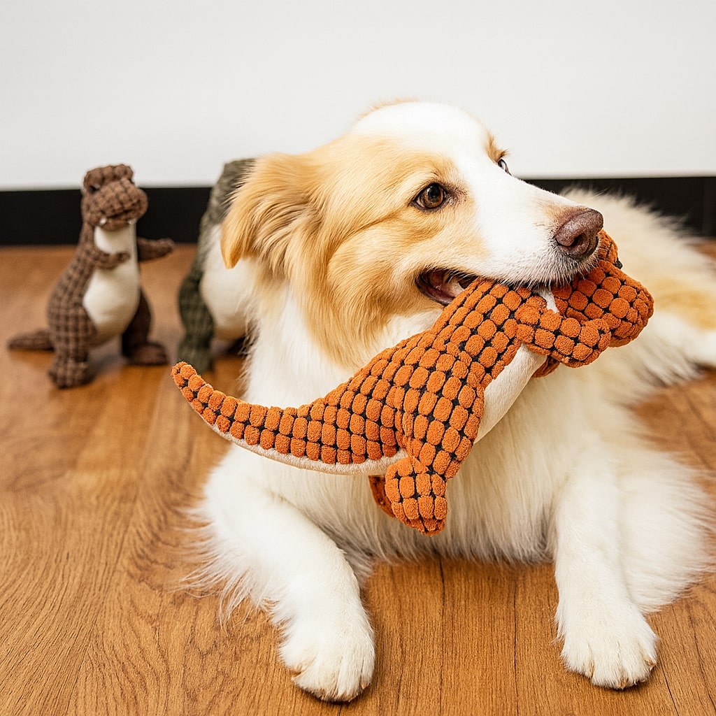 Brinquedo para cão indestrutível de peluche resistente para roer para raças grandes