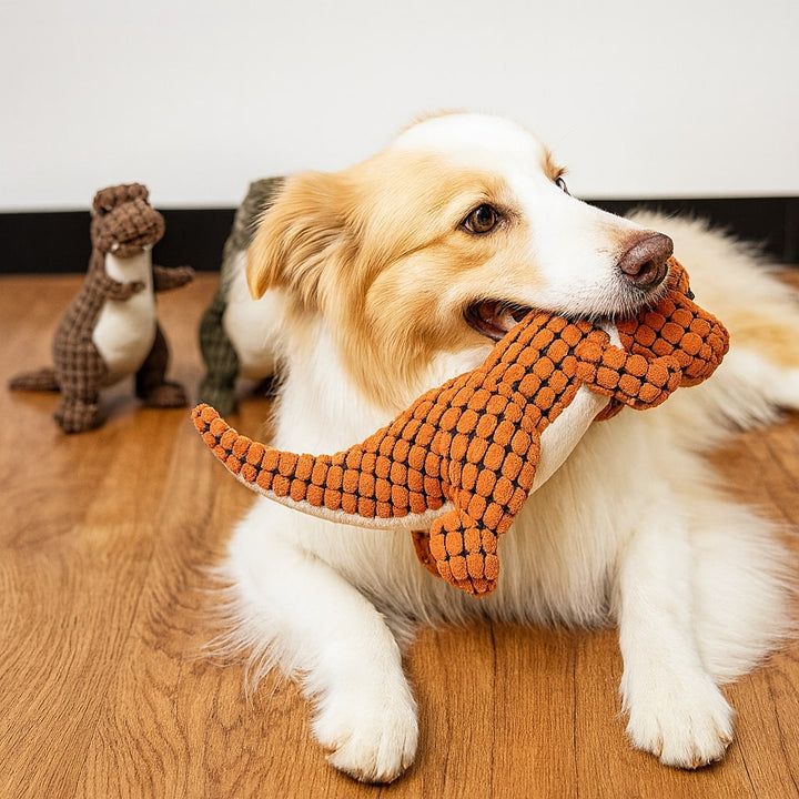Brinquedo para cão indestrutível de peluche resistente para roer para raças grandes